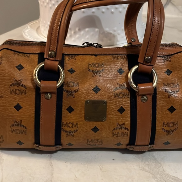 MCM Brown Boston Bag - Picture 3 of 14